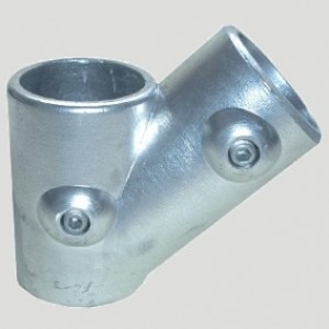 RR13 | T-Stück, 45° | Aluminium rund