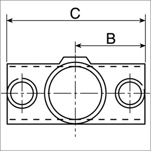 Rohrverbinder 119 Kreuzstück, durchgehend | Temperguss rund