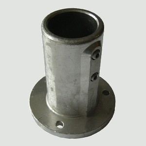 RR29 | Fußplatte, Rundflansch mit hohem Schaft | Aluminium rund