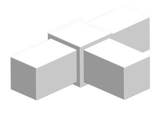 Rohrverbinder T-Stück | Alu vierkant innen