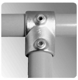 Rohrverbinder 101 T-Stück, kurz | Temperguss rund