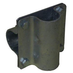 Rohrverbinder Kreuzstück vorgesetzt | Stahlblech