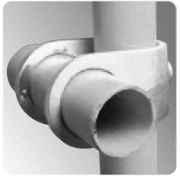 Rohrverbinder 160 Kreuzstück, offen | Temperguss rund