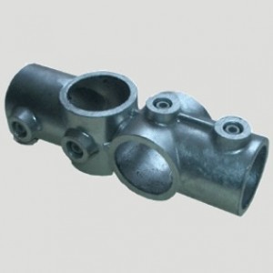 RR05 | Kreuz T-Stück, kombiniert 2x | Aluminium rund