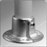 Rohrverbinder 131 Fußplatte, rund | Temperguss rund