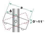 Rohrverbinder 156 Kreuzstück, verstellbar bis 2 x 11° | Temperguss rund