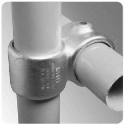 Rohrverbinder 161 Kreuzstück, vorgesetzt, 90° | Temperguss rund