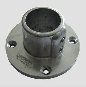 RR28 | Fußplatte, Rundflansch mit Bohrungen | Aluminium rund