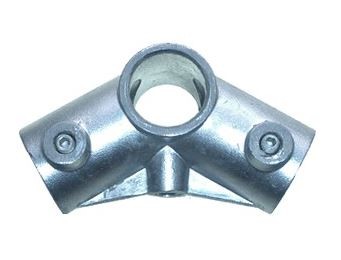 RR15 | Eckstück, durchgehend 120° | Aluminium rund