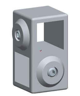 Rohrverbinder Kreuzstück, vorgesetzt | Alu vierkant aussen