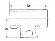 Rohrverbinder 104 T-Stück, lang | Temperguss rund