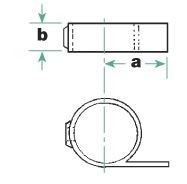 Rohrverbinder 199 Befestigungsring | Temperguss rund