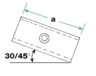 Rohrverbinder 130 Kreuzstück, verstellbar, 30-45° | Temperguss rund