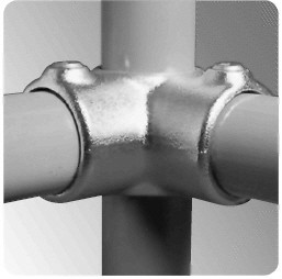 Rohrverbinder 116 Eckstück, durchgehend | Temperguss rund