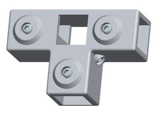 Rohrverbinder Kreuzstück, vorgesetzt, T-Form