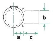 Rohrverbinder 147 Drehstück | Temperguss rund
