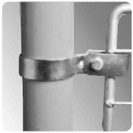 Rohrverbinder 170 Gitterhalter, einfach | Temperguss rund