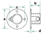 Rohrverbinder 131 Fußplatte, rund | Temperguss rund