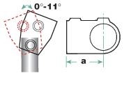 Rohrverbinder 153 T-Stück, kurz, verstellbar bis 2 x 11° | Temperguss rund